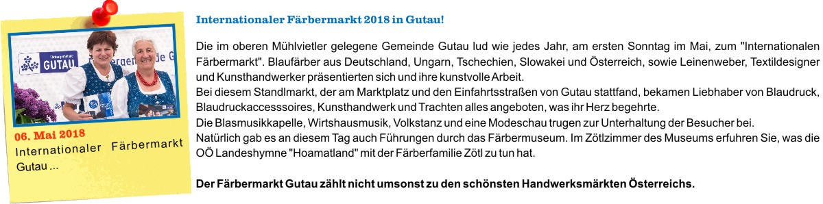 Internationaler Frbermarkt 2018 in Gutau